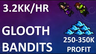 TIBIARP 200 HUNT Glooth Bandits  32kkh 150  Rapid Respawn  352RP [upl. by O'Donoghue]