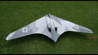 Horten Go 229 IX V3 near crash  4 EJet Meeting Effeln 2010 [upl. by Kcirreg]