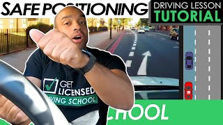 Road Position While Driving With Reference Points  Driving Tutorial  Updated 2023 [upl. by Ahsiekram]