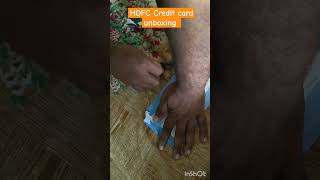 HDFC credit card unboxing [upl. by Latreece643]