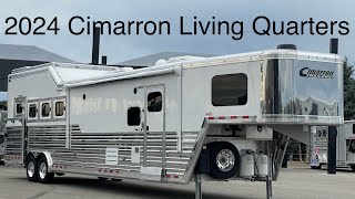 2024 Cimarron Norstar 4 Horse Living Quarters With Air Ride [upl. by Halsy]