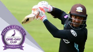 Sangakkara Scores His 100th Hundred  Yorkshire v Surrey Royal London OneDay Cup QF 2017 [upl. by Atik]