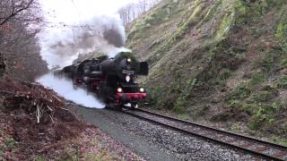 Der Nikolaus unterwegs mit mächtigen Dampfwolken 52 81340 [upl. by Stulin]