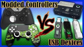 Modded Controllers vs USB Devices Titan One Titan Two CronusMax Plus Brook Super Converter [upl. by Robbin]