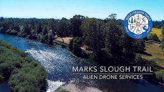 Marks Slough Trail by drone [upl. by Enylekcaj]