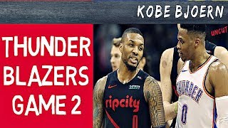 Thunder vs Blazers  Spiel 2  NBA Playoffs Spielbericht  KobeBjoern uncut [upl. by Marsland]