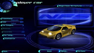 NFS High Stakes  Wiegert Vector W8 Twin Turbo replay cam [upl. by Ylellan205]