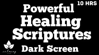 Meditate on Gods Word  Dark Screen Healing Scriptures Bible Verses For Sleep  Female Voice [upl. by Naes]