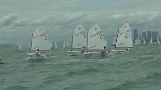 The 2017 Optimist World Championship  Team Racing Day 1 16JUL17 [upl. by Aliekat]