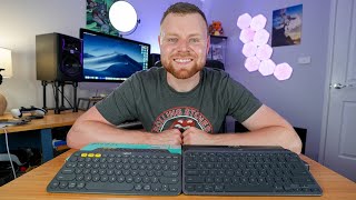 LOGITECH K380 vs MX KEYS MINI KEYBOARD COMPARISON amp REVIEW [upl. by Zetnauq]