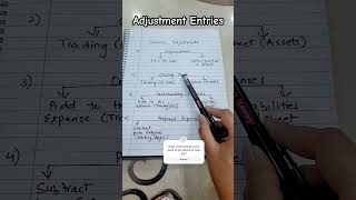 Common Adjustment Entries financialaccounting accountsclass11 cbseclass11accounts study exam [upl. by Pengelly838]