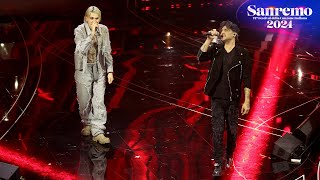 Sanremo 2024  Il Tre con Fabrizio Moro cantano un medley di Fabrizio Moro [upl. by Edia487]