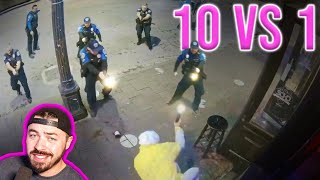 Idiot Pulls a Gun On 10 Cops… [upl. by Salene972]