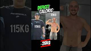 26kg cu deficit caloric si sport deficitcaloric sport greutati proteine [upl. by Abebi]