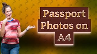 How many passport size photos can you put on an A4 [upl. by Dorran]