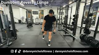 How To Do A Dumbbell Reverse Lunge [upl. by Mojgan]