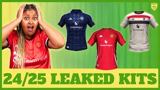 LEAKED MANCHESTER UNITED HOME AWAY amp THIRD KITS 2425 [upl. by Dixie728]