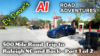 Driving AI 500 Miles to Raleigh NC and Back Tesla Full SelfDriving V12 Part 1 of 2 [upl. by Bevash59]