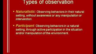 05 Observational methods 12 [upl. by Marteena398]