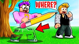 HIDE AND SEEK DRAWING CHALLENGE In ROBLOX DOODLE TRANSFORM EXTREME ROBLOX HIDE AND SEEK [upl. by Aikemaj]