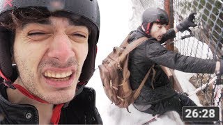 FIRST TIME SKIER vs BLACK DIAMOND SKI SLOPE [upl. by Manolo]