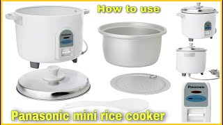 Panasonic mini rice cooker  how to use rice cooker  review [upl. by Stover596]