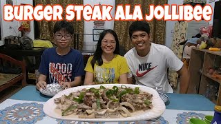 VLOG 455 KINABOG ANG BURGER STEAK NI JOLLIBEE [upl. by Elyagiba]