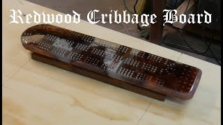 Making a Cribbage Board Redwood River 2021 [upl. by Ahsenac]