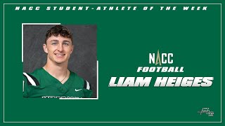 111924 Liam Heiges NACC StudentAthlete of the Week Interview [upl. by Groveman]