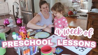 A WEEK OF HOMESCHOOL LESSONS PRESCHOOL HOMESCHOOL ALL ABOUT YOU WEEK [upl. by Lowell997]