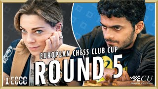 European Chess Club Cup 2023  Round 5 [upl. by Airemahs405]