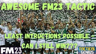 FM23 AWESOME STRIKERLESS TACTIC amp LEAST INSTRUCTIONS POSSIBLE SPORTING LISBON [upl. by Ardnasal]