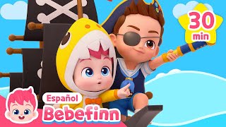 ¡Vamos al Alta Mar🌊 Soy el Valiente Pirata🏴‍☠️ y Más Canciones Infantiles  Bebefinn en español [upl. by Heywood]