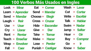 Los 100 verbos más usados en inglés  The 100 most used verbs in English [upl. by Oker]