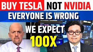 Tesla Stock News WE EXPECT TESLA TO 100X Said By Tom Lee On CNBC [upl. by Oker]