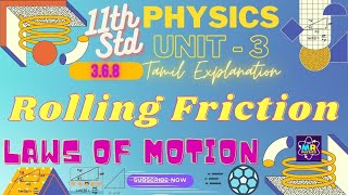 Rolling Friction  Friction  Law of Motion 11thphysics physicsconcept physics friction rolling [upl. by Drogin122]