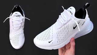 HOW TO LACE NIKE AIR MAX 270 LOOSELY THE BEST WAY [upl. by Claribel322]