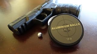 Walther PPQ M2 Aluminium Balls Homedefence24 [upl. by Hamrnand]