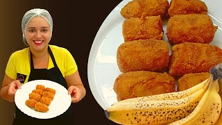 COMO EU FAÇO A BANANA MILANESA  EMPANADA QUE SIRVO NO MEU RESTAURANTE [upl. by Carrissa]