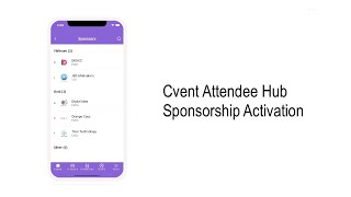 How to activate your sponsors using Cvents mobile event app [upl. by Hcahsem276]