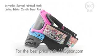 JT ProFlex Thermal Paintball Mask  Limited Edition Zombie Diner Pink  Visual 360 [upl. by Divadleahcim]