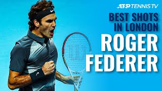 Roger Federer Best ATP Finals Shots In London [upl. by Ahsirhcal]