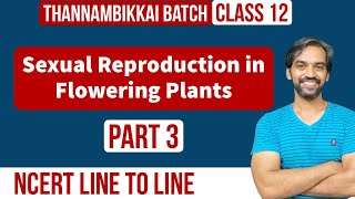 Sexual Reproduction in Flowering Plants  Part 3  NCERT Line to Line  Thannambikkai Batch [upl. by Michell]