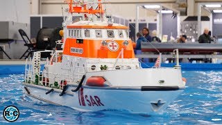 GIANT SPECIAL RC MODELS SEA RESCUE CRUISER INTERMODELLBAU 2019 [upl. by Wende626]