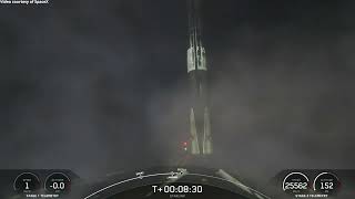 SpaceX Starlink 136 launch and Falcon 9 first stage landing 29 January 2024 [upl. by Viglione]