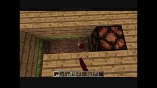 Minecraft  How to make a redstone light switch with redstone lamps [upl. by Remlap]