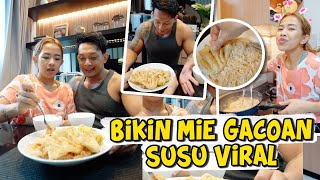 BIKIN MENU TIK TOK VIRAL NIH MIE GACOAN SUSU KEJU 😍😍😍 [upl. by Virgie]