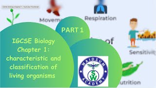 IGCSE Biology chapter 1 Characteristics and classification of living organism [upl. by Gwendolen]