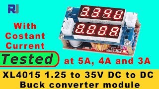 XL4015 DC to DC 125 to 32V 5A Buck Converter Lithium Constant Current charger [upl. by Hulbard731]