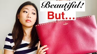 Valentino Rockstud Bag 1 YEAR REVIEW  How to care for leather totesTravel tip  luxuryinModeration [upl. by Anitrebla200]